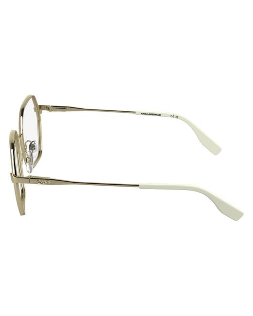 Karl Lagerfeld Black Kl363 715 Optical Frames Metal Squared Normal