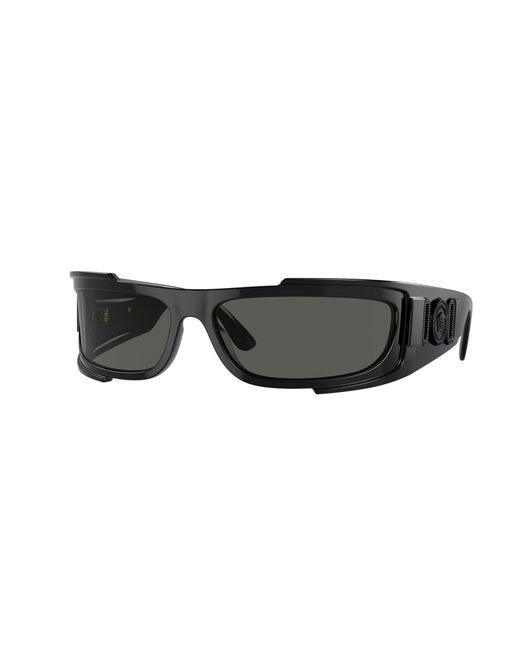 Versace Black Ve4446 Gb1/87 Sunglasses Nylon Squared Normal for men