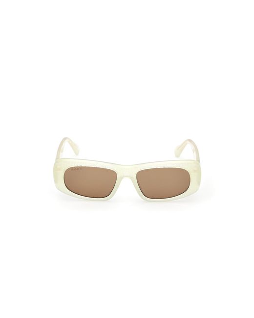 MAX&Co. Black Mo0142 39J Sunglasses Injected Roviex Squared Normal