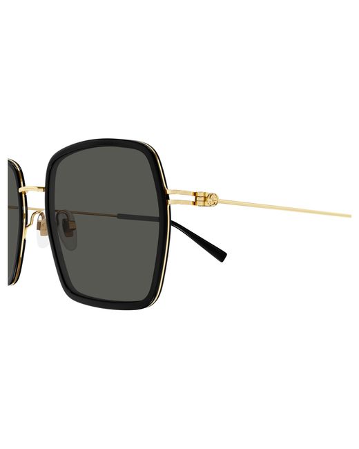 Gucci Black Gg1848S 001 Sunglasses Injected Squared