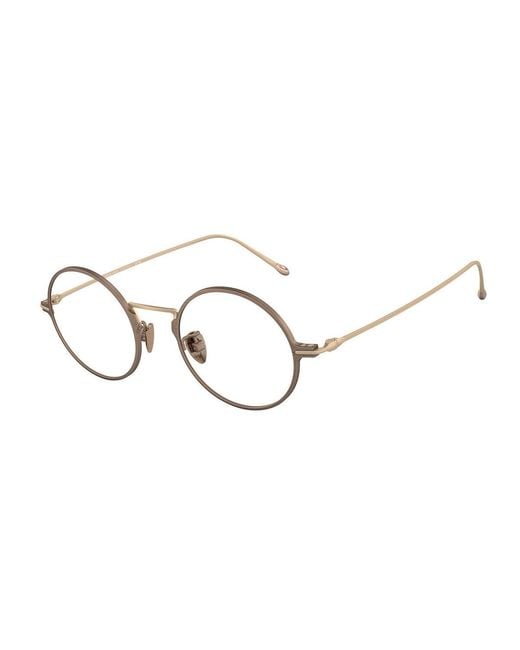Giorgio Armani Black Ar5125T 3340 Optical Frames Titanium Transparent Round Normal for men