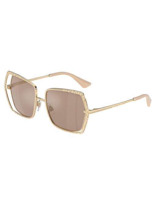 Dolce & Gabbana Black Dg2306 488/5A Sunglasses Metal Butterfly Normal