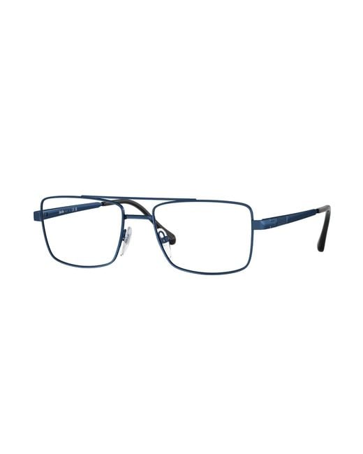 Sferoflex Black Sf2296 277 Optical Frames Metal Squared for men