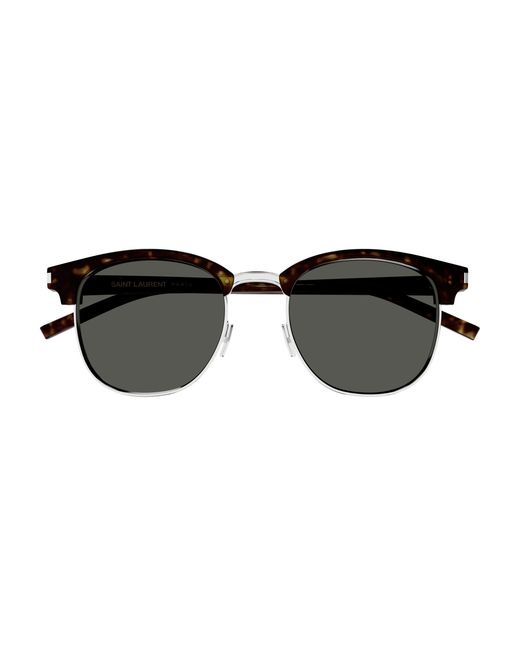 Saint Laurent Black Sl 108 015 Sunglasses Acetate Round for men