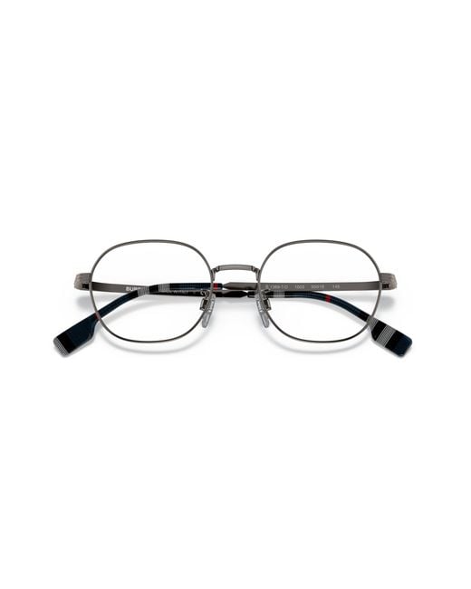 Burberry Black Be1369Td 1003 Optical Frames Titanium Transparent Round Normal for men