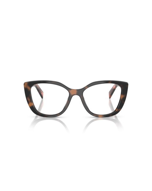 Prada Black Pr B04V 23A1O1 Optical Frames Acetate Transparent Cat Eye Normal