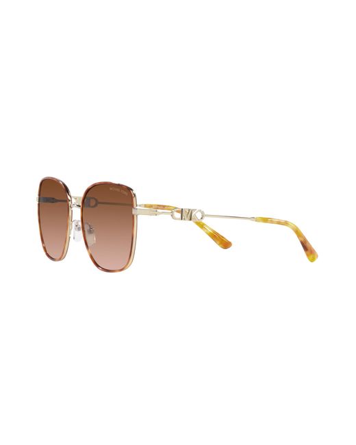 Michael Kors Black Mk1129J Empire Square 2 10143B Sunglasses Metal Squared Normal Shaded