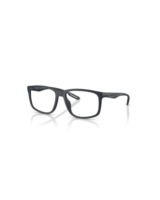 Emporio Armani Black Ea3209U 5088 Optical Frames Injected Transparent Squared Normal for men