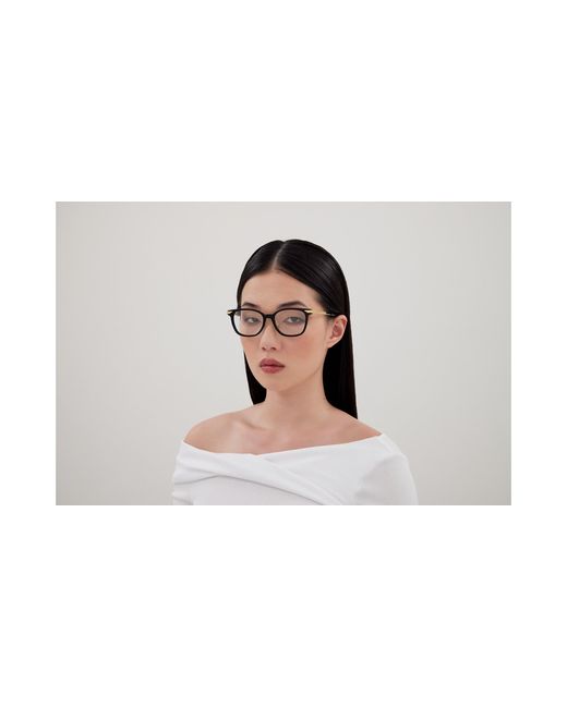 Bottega Veneta Black Bv1338Oj 002 Optical Frames Acetate Transparent Squared