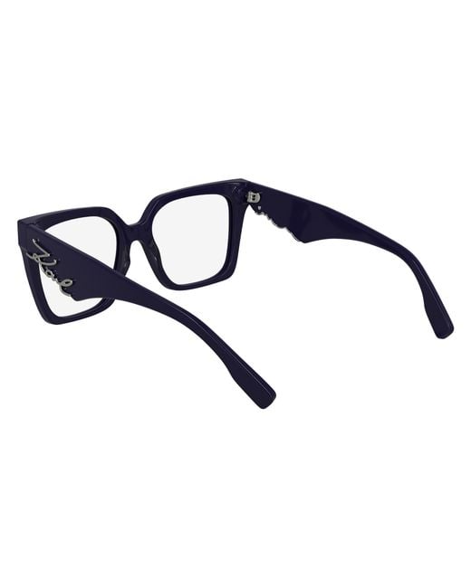 Karl Lagerfeld Black Kl6170 541 Optical Frames Acetate Squared Normal