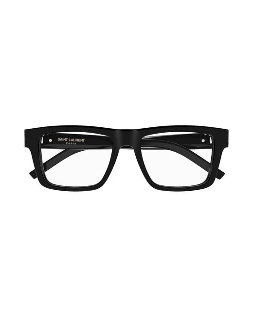 Saint Laurent Black Sl M10_B 005 Optical Frames Acetate Transparent Squared for men