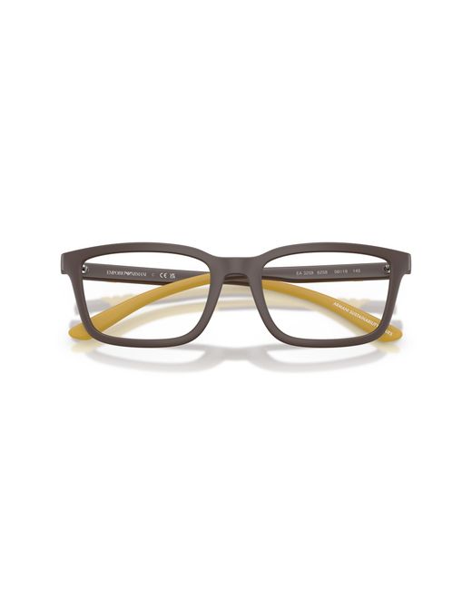 Emporio Armani Black Ea3259 6258 Optical Frames Injected Squared Normal for men