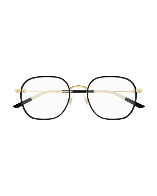 Gucci Black Gg1198Oa 003 Optical Frames Metal Squared