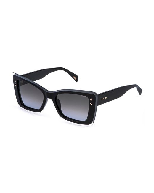 Police Black Splr97 Daydream 1 01En Sunglasses Acetate Smoke Butterfly Normal Nuanced