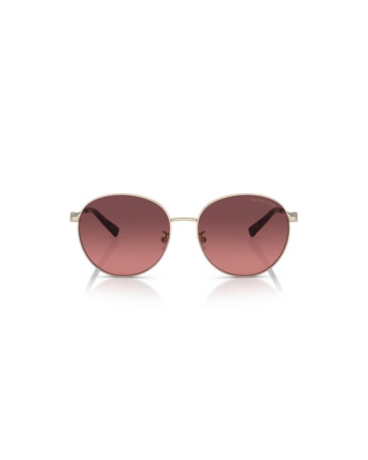Michael Kors Red Mk1119 Alpine 101420 Sunglasses Metal Round Nuanced