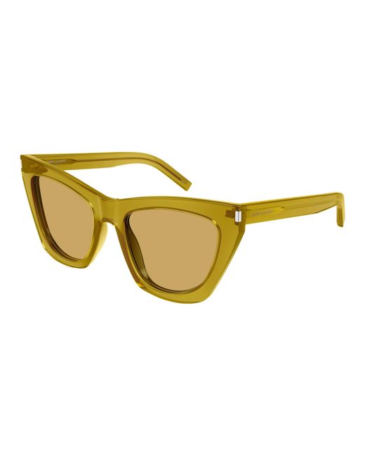 Saint Laurent Black Sl 214 Kate 037 Sunglasses Acetate Cat Eye