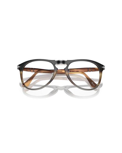 Persol Black Po9714Vm 1135 Optical Frames Acetate Transparent Pilot Normal for men