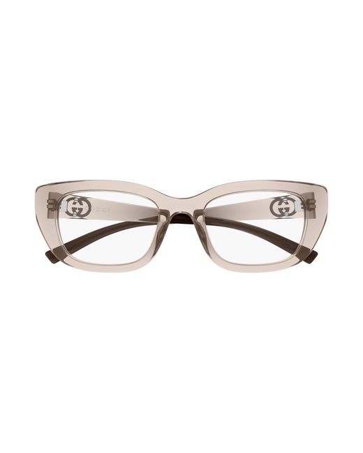 Gucci Black Gg2027O 004 Optical Frames Injected Transparent Cat Eye