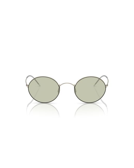 Giorgio Armani Black Ar6115T 3002/2 Sunglasses Titanium Round Normal for men