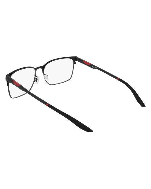 Nike Black 8142 001 Optical Frames Metal Squared Normal for men