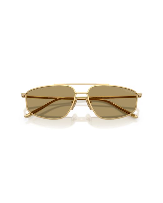 Prada Black Pr C51S 5Ak70G Sunglasses Metal Pillow Normal