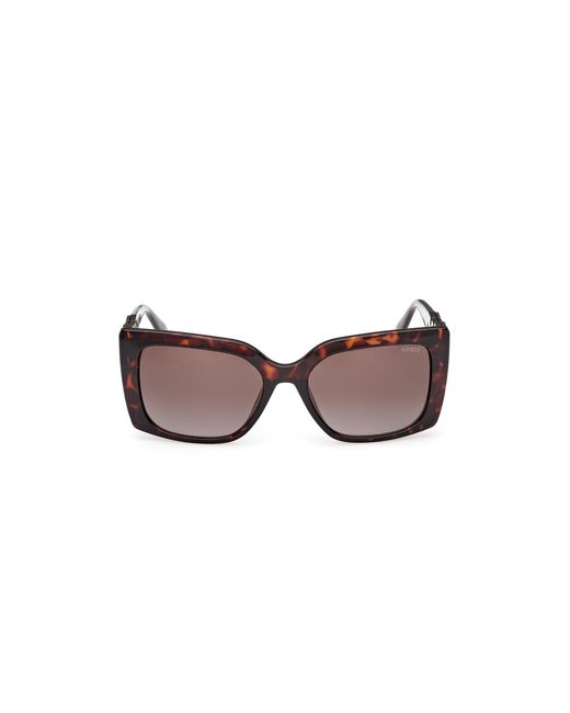 Guess Black Gu00265-H 52F Sunglasses Injected Squared Normal