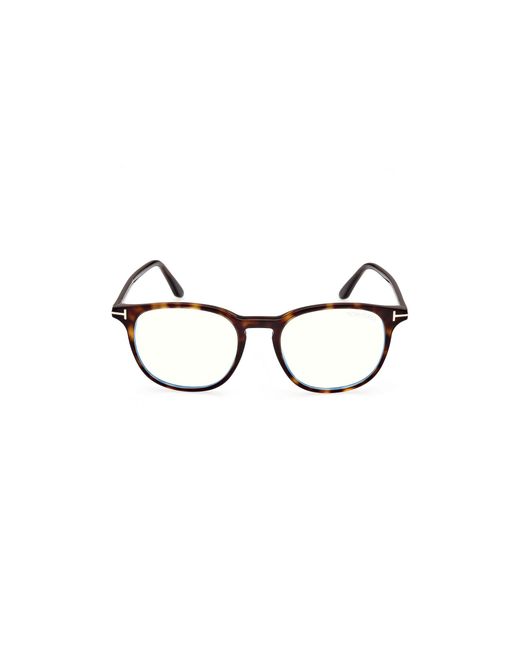 Tom Ford Black Ft5832-B 052 Optical Frames Acetate Round Normal for men