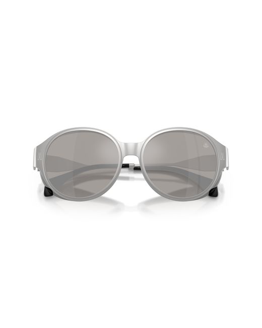 Moncler Black Me4005T Auros 10046G Sunglasses Titanium Round Normal