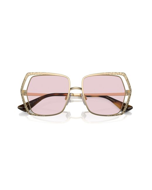 Dolce & Gabbana Black Dg2306 488/P5 Sunglasses Metal Butterfly Photochromatic