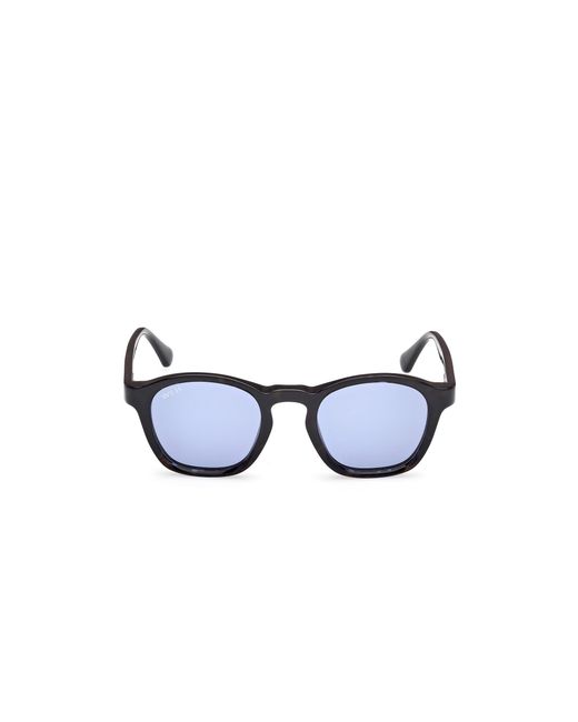 Web Black We0384 56V Sunglasses Acetate Round Normal for men