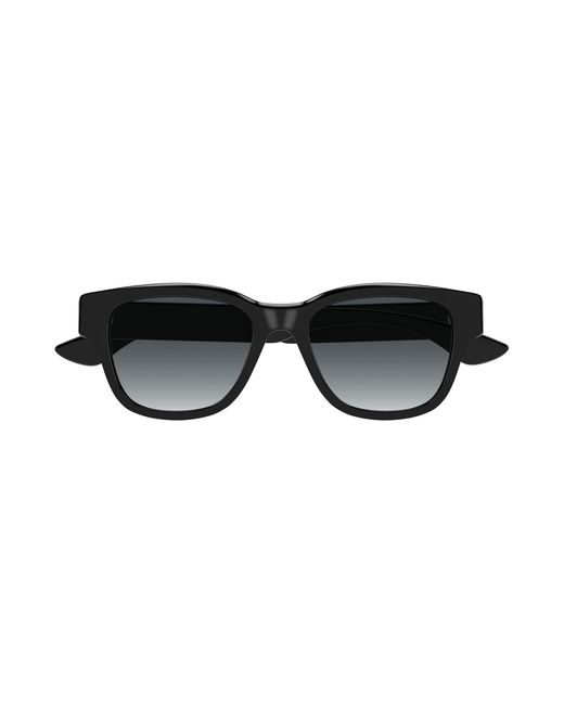 McQueen Black Am0528Sa 001 Sunglasses Acetate Squared