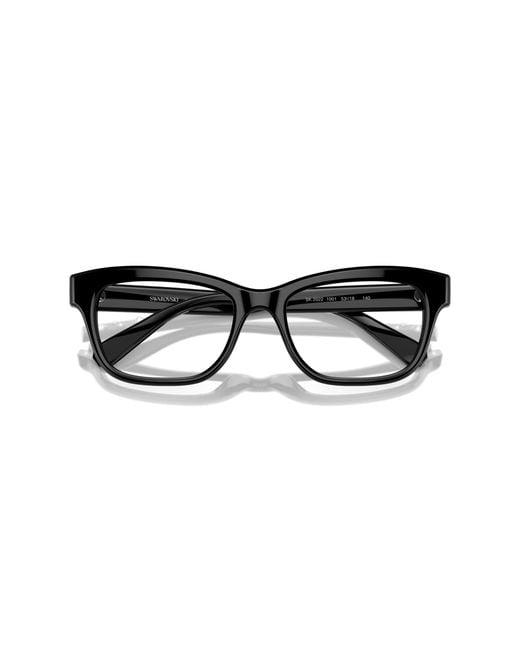 Swarovski Black Sk2022 1001 Optical Frames Acetate Pillow Normal