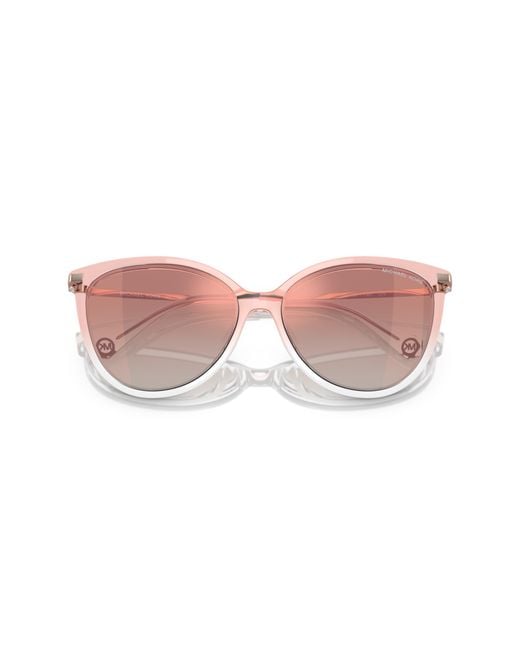 Michael Kors Black Mk2184U Dupont 32556F Sunglasses Injected Cat Eye Normal Shaded