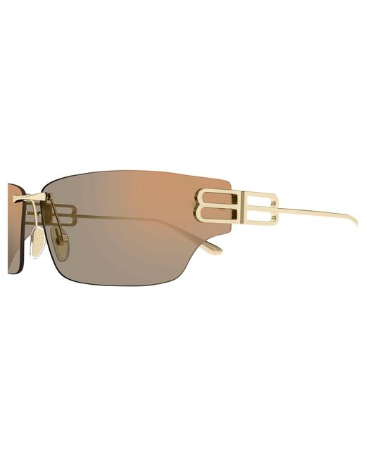 Balenciaga Black Bb0485Sa 002 Sunglasses Metal Squared