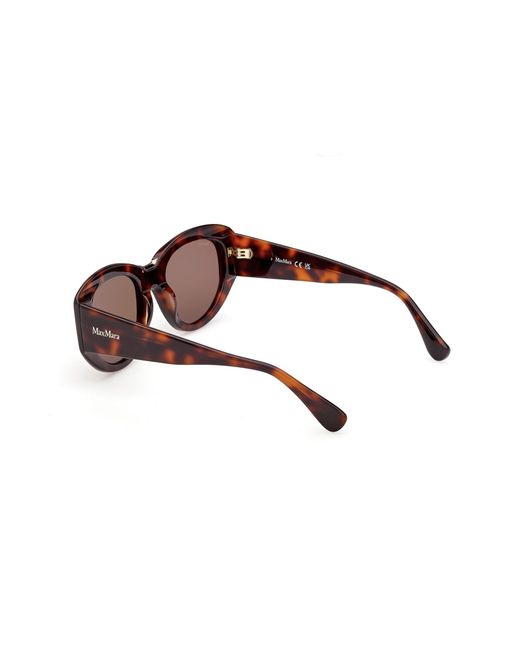 Max Mara Black Mm0198 52E Sunglasses Acetate Round Normal