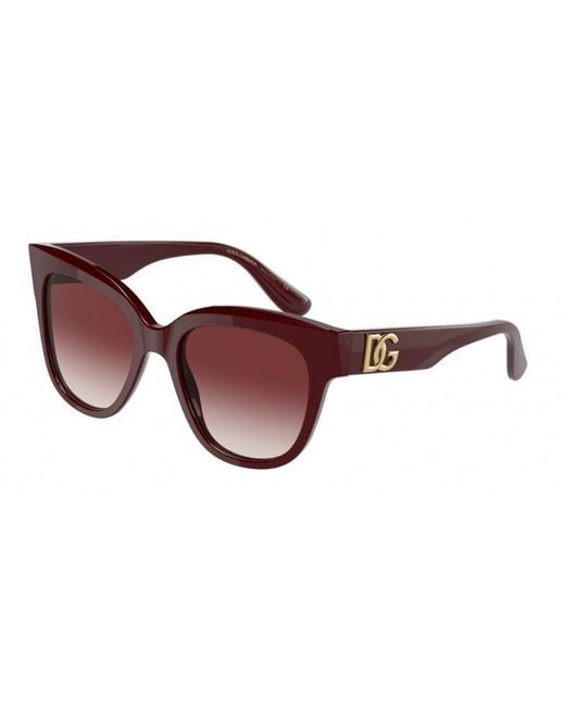 Dolce & Gabbana Black Dg4407 30918H Sunglasses Plastic Butterfly Normal Nuanced