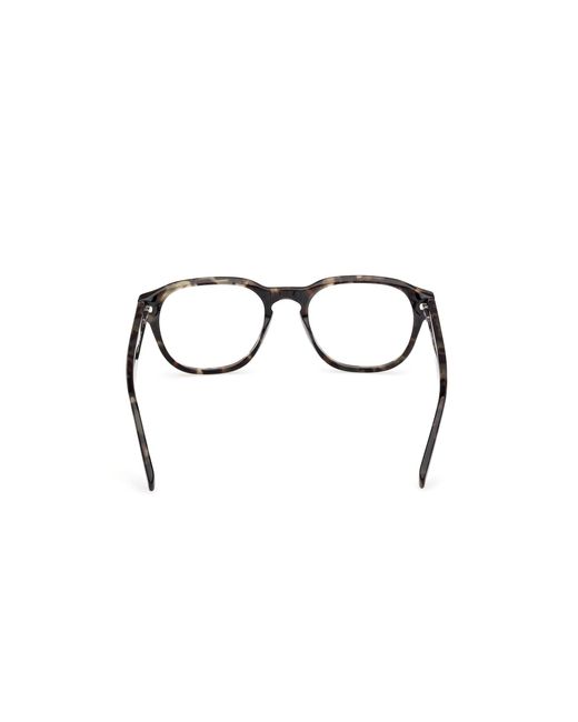 Timberland Black Tb50052 055 Optical Frames Acetate Round Normal for men