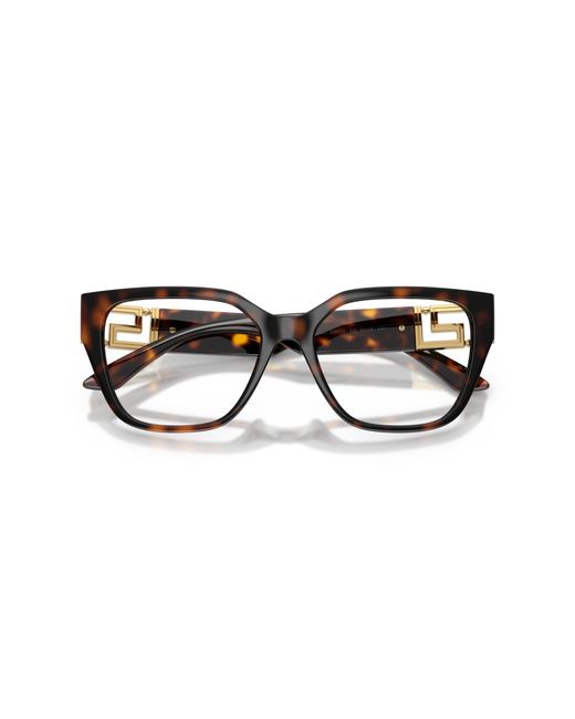 Versace Black Ve3387U 108 Optical Frames Injected Transparent Squared Normal