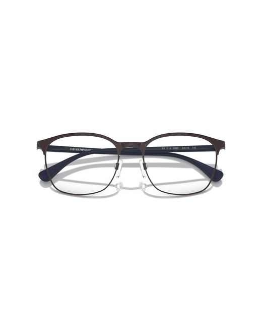 Emporio Armani Black Ea1114 3380 Optical Frames Metal Transparent Round Normal for men