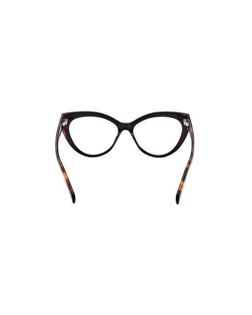 Emilio Pucci Black Ep5215 005 Optical Frames Acetate Cat Eye Normal