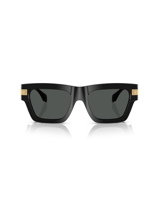 Versace Black Ve4464 Gb1/87 Sunglasses Acetate Squared Normal for men