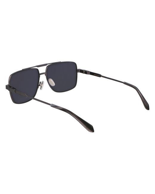Ferragamo Black Sf318S 018 Sunglasses Titanium Squared Normal for men