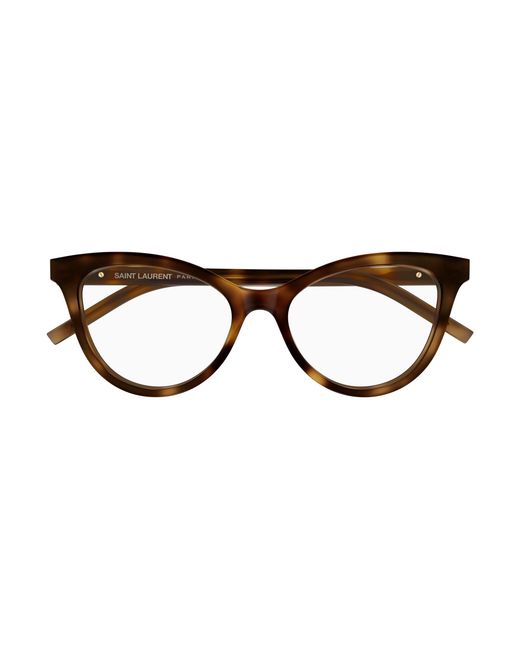 Saint Laurent Black Sl M164 003 Optical Frames Acetate Transparent Cat Eye