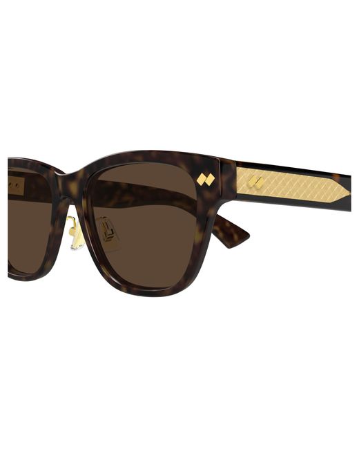 Bottega Veneta Black Bv1402Sk 002 Sunglasses Acetate Squared