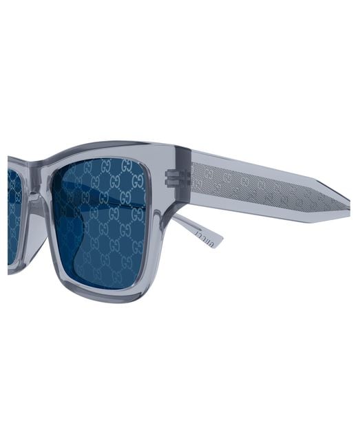 Gucci Black Gg2072Sa 004 Sunglasses Acetate Squared for men