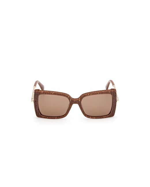 Max Mara Black Mm0166 Roquebrune 56E Sunglasses Acetate Butterfly Normal