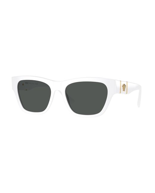 Versace Black Ve4457 314/87 Sunglasses Acetate Squared Normal for men