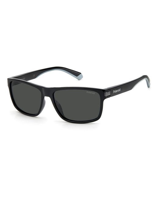 Polaroid Black Pld 2121/S 08A/M9 Sunglasses Plastic Squared for men
