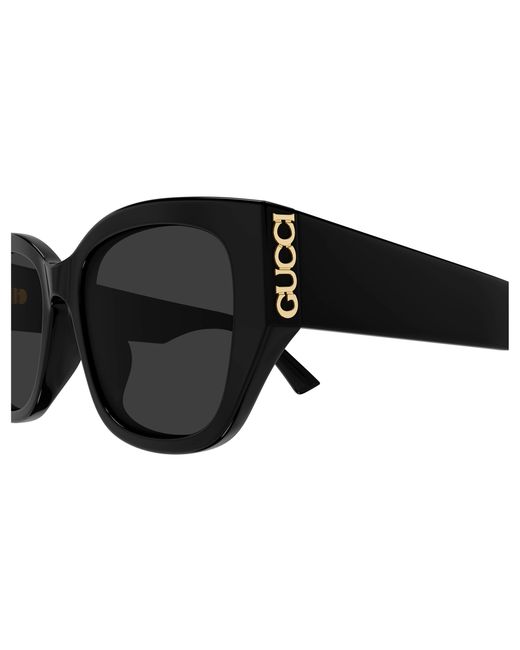 Gucci Black Gg2043Sa 001 Sunglasses Acetate Round
