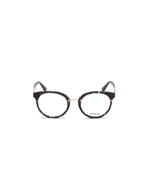 Guess Black Gu2834 050 Optical Frames Acetate Round Normal
